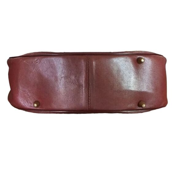 Etienne Aigner Vintage Burgundy Leather Shoulder Bag Purse Minimalist Classic - Picture 8 of 10